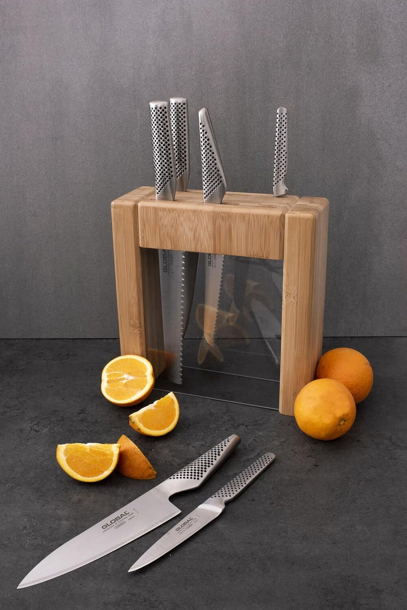 Global Ikasu 7pcs Knife Block Set 