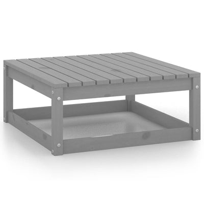8 Piece Garden Lounge Set Grey Solid Pinewood Payday Deals