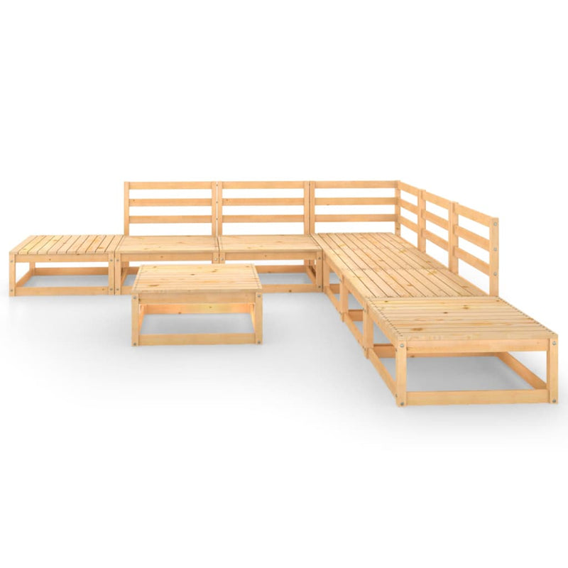 8 Piece Garden Lounge Set Solid Pinewood Payday Deals