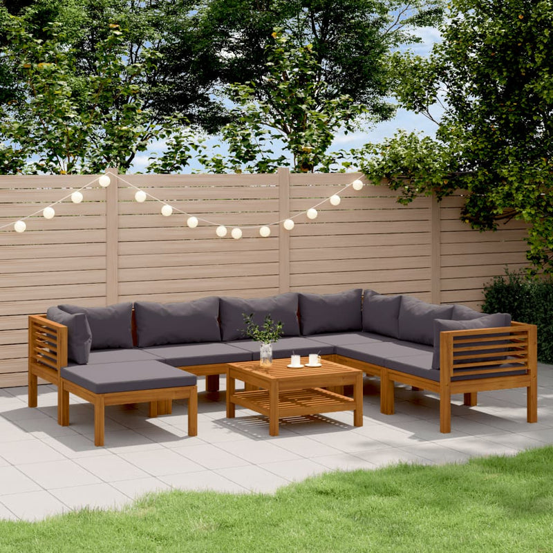 8 Piece Garden Lounge Set with Cushion Solid Acacia Wood Payday Deals