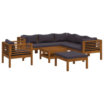 8 Piece Garden Lounge Set with Cushion Solid Acacia Wood Payday Deals