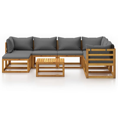 8 Piece Garden Lounge Set with Cushion Solid Acacia Wood Payday Deals