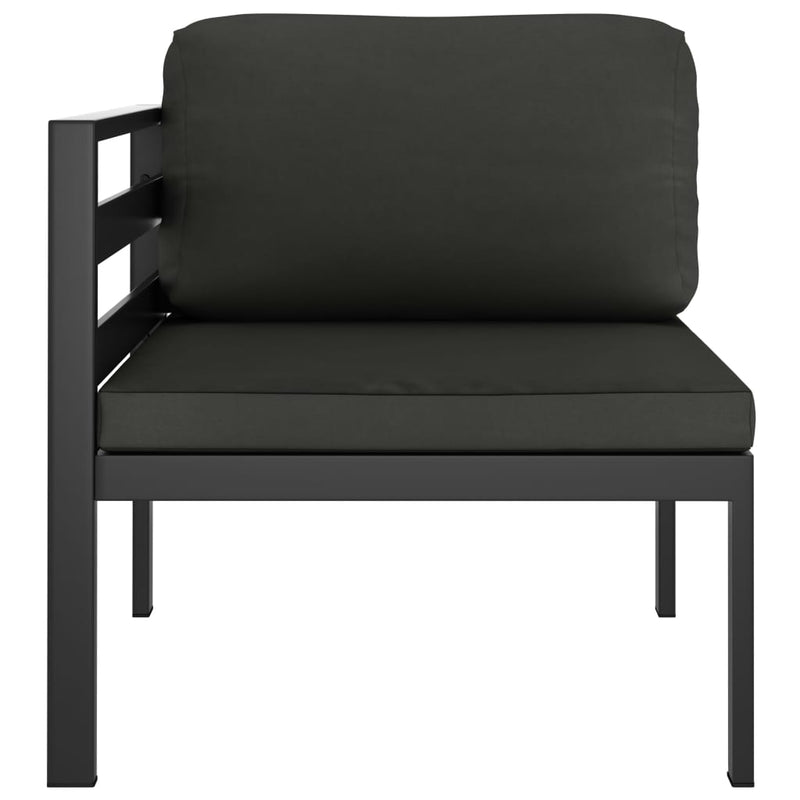 8 Piece Garden Lounge Set with Cushions Aluminium Anthracite Payday Deals