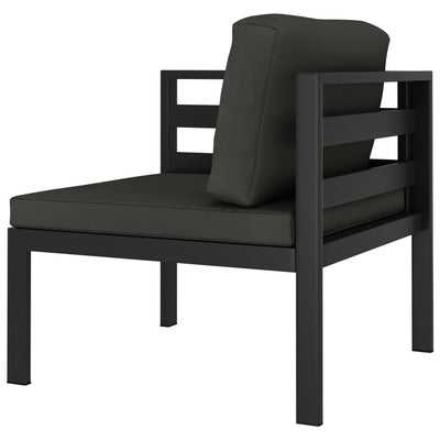 8 Piece Garden Lounge Set with Cushions Aluminium Anthracite Payday Deals