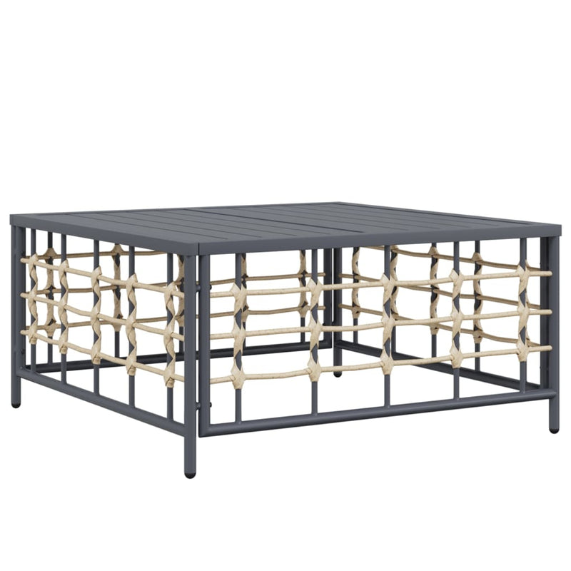 8 Piece Garden Lounge Set with Cushions Anthracite Poly Rattan Payday Deals