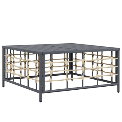 8 Piece Garden Lounge Set with Cushions Anthracite Poly Rattan Payday Deals