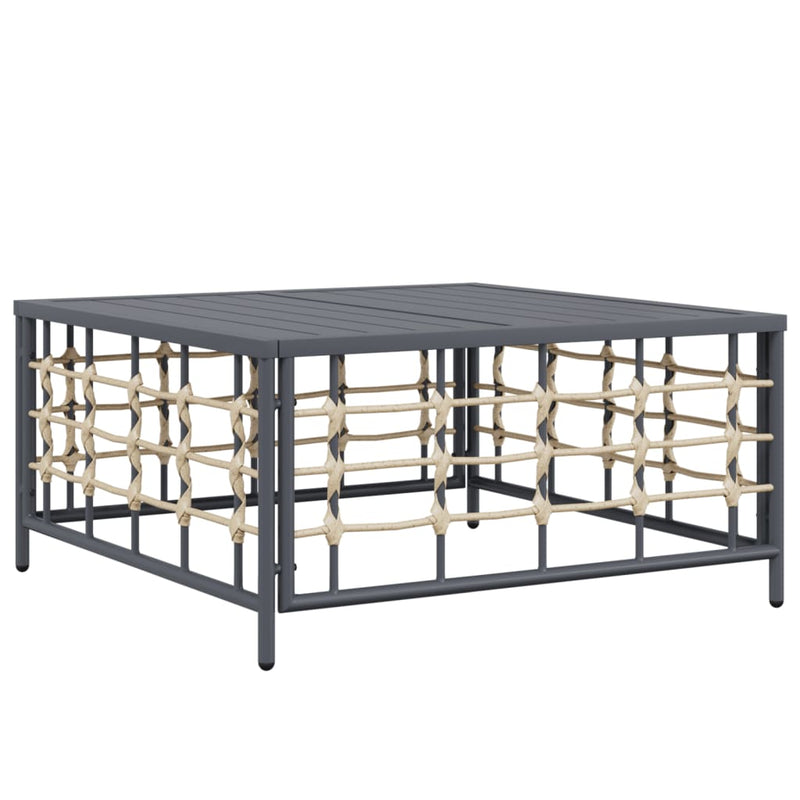 8 Piece Garden Lounge Set with Cushions Anthracite Poly Rattan Payday Deals