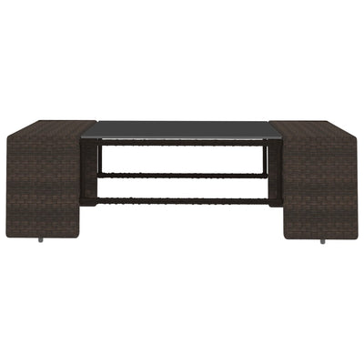 8 Piece Garden Lounge Set with Cushions Brown Poly Rattan Payday Deals