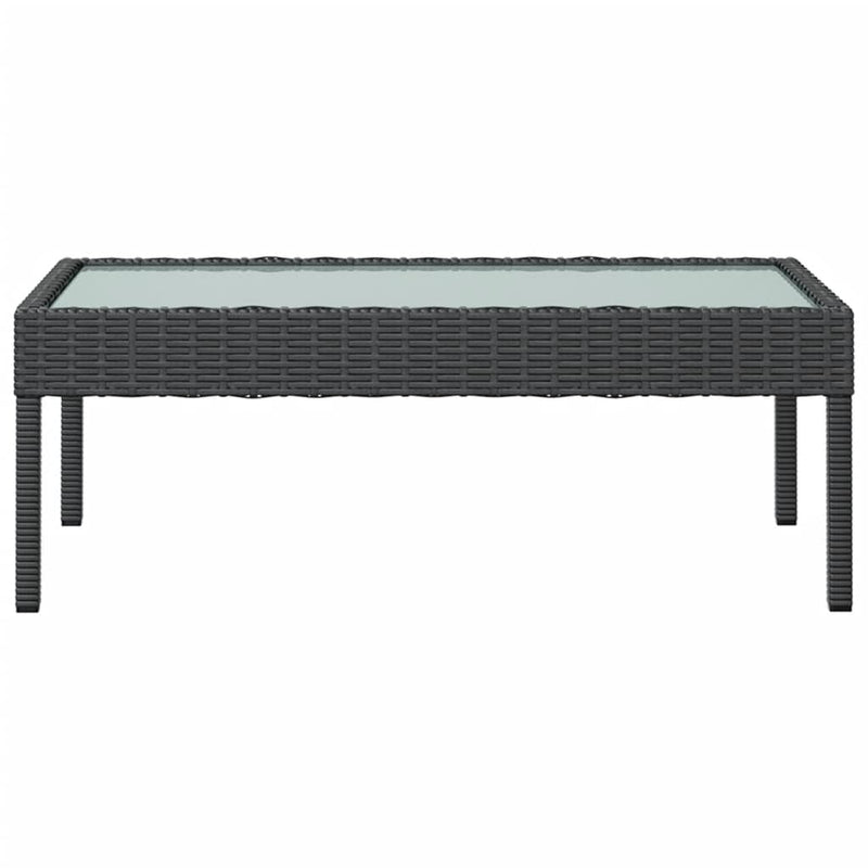 8 Piece Garden Lounge Set with Cushions Poly Rattan Black Payday Deals