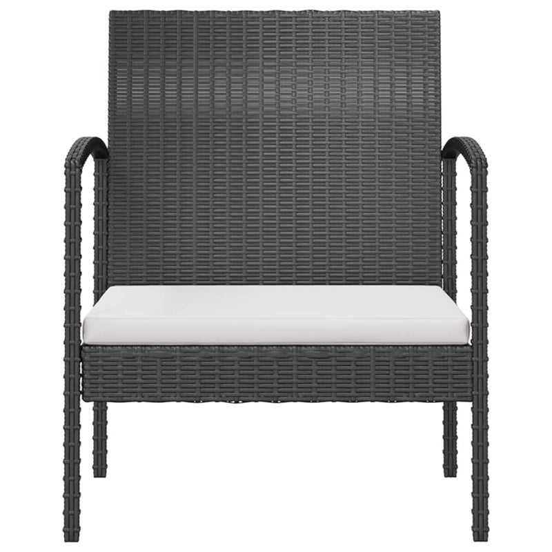 8 Piece Garden Lounge Set with Cushions Poly Rattan Black Payday Deals