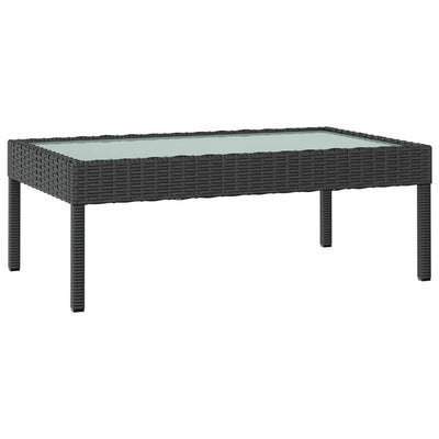 8 Piece Garden Lounge Set with Cushions Poly Rattan Black Payday Deals