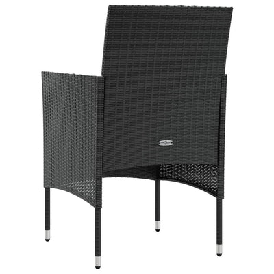 8 Piece Garden Lounge Set with Cushions Poly Rattan Black Payday Deals