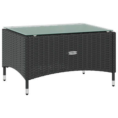 8 Piece Garden Lounge Set with Cushions Poly Rattan Black Payday Deals