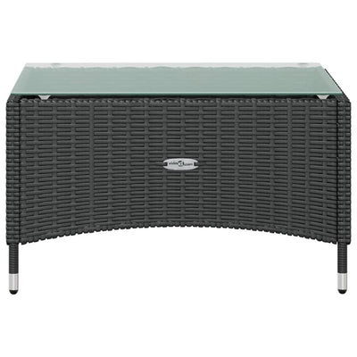 8 Piece Garden Lounge Set with Cushions Poly Rattan Black Payday Deals