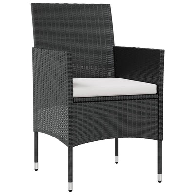 8 Piece Garden Lounge Set with Cushions Poly Rattan Black Payday Deals