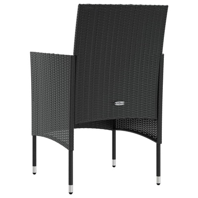 8 Piece Garden Lounge Set with Cushions Poly Rattan Black Payday Deals