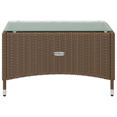 8 Piece Garden Lounge Set with Cushions Poly Rattan Brown Payday Deals