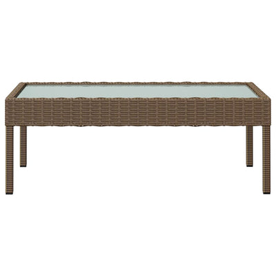 8 Piece Garden Lounge Set with Cushions Poly Rattan Brown Payday Deals