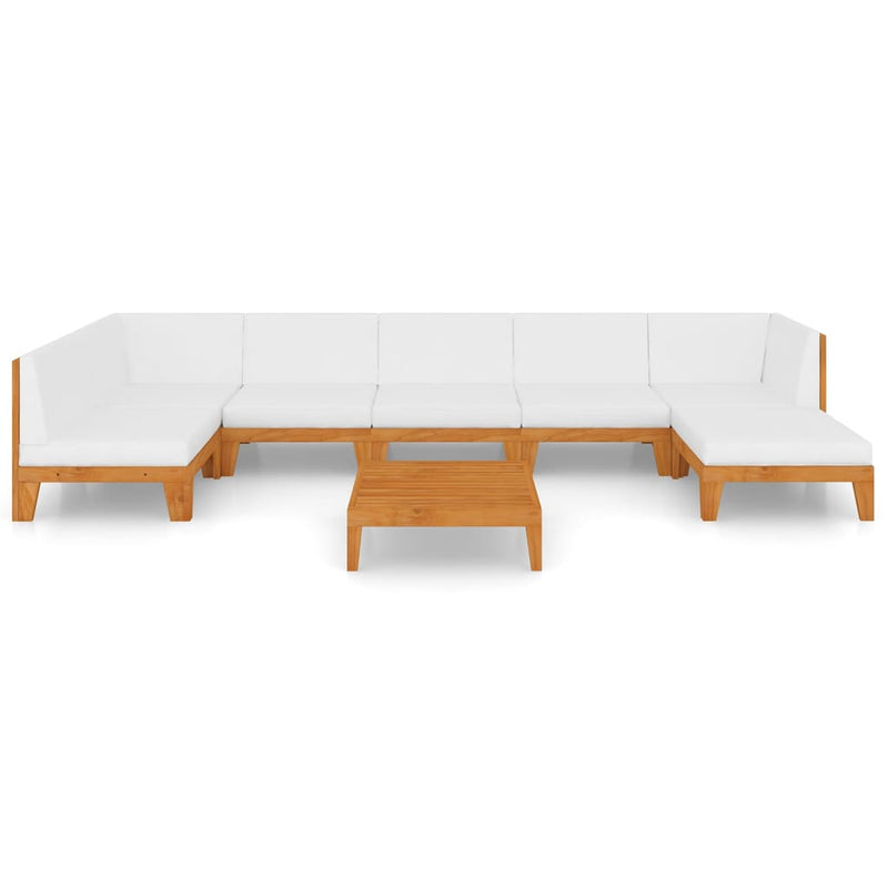 8 Piece Garden Lounge Set with Cushions Solid Acacia Wood Payday Deals