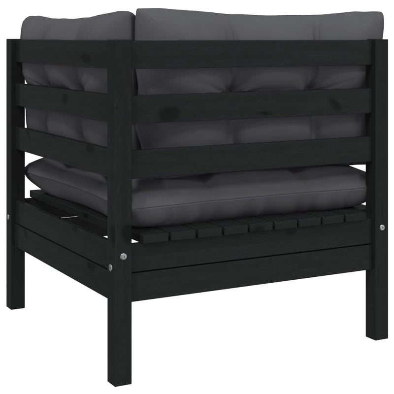 8 Piece Garden Lounge Set with Cushions Solid Pinewood Payday Deals
