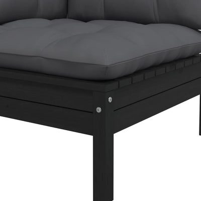 8 Piece Garden Lounge Set with Cushions Solid Pinewood Payday Deals
