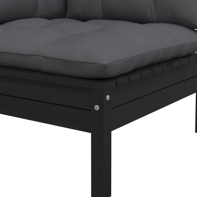 8 Piece Garden Lounge Set with Cushions Solid Pinewood Payday Deals