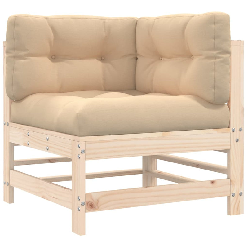 8 Piece Garden Lounge Set with Cushions Solid Wood Payday Deals