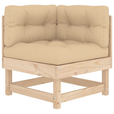 8 Piece Garden Lounge Set with Cushions Solid Wood Payday Deals