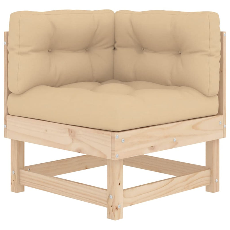 8 Piece Garden Lounge Set with Cushions Solid Wood Payday Deals