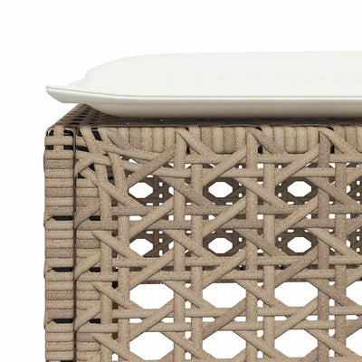 8 Piece Garden Sofa Set with Cushions Beige Poly Rattan Payday Deals