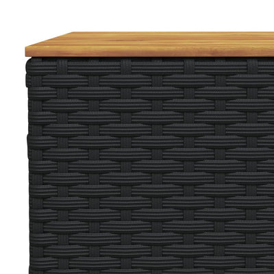 8 Piece Garden Sofa Set with Cushions Black Poly Rattan Payday Deals