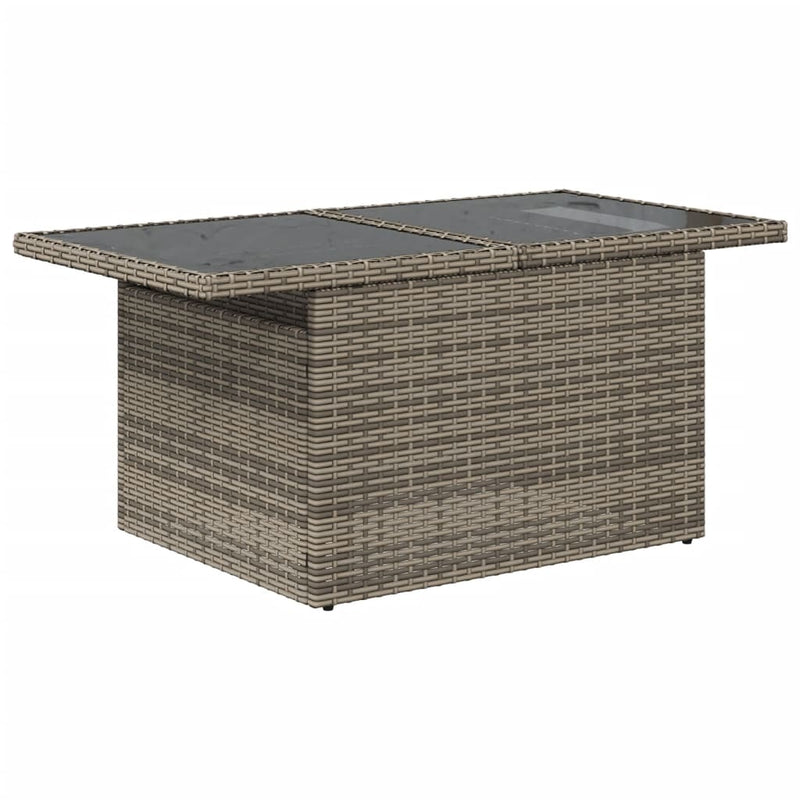 8 Piece Garden Sofa Set with Cushions Grey Poly Rattan Payday Deals