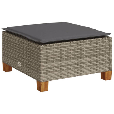 8 Piece Garden Sofa Set with Cushions Grey Poly Rattan Payday Deals
