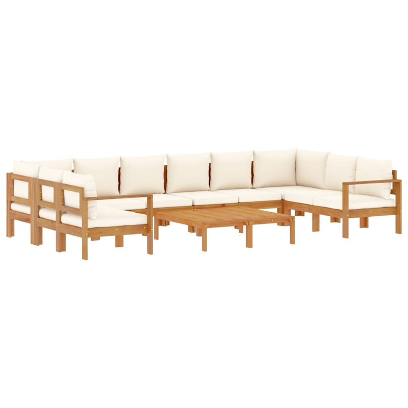 8 Piece Garden Sofa Set with Cushions Solid Wood Acacia Payday Deals