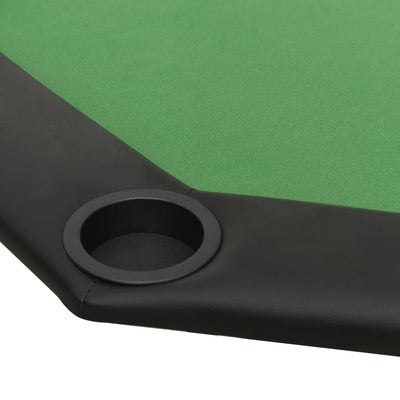 8-Player Folding Poker Table Green 108x108x75 cm Payday Deals