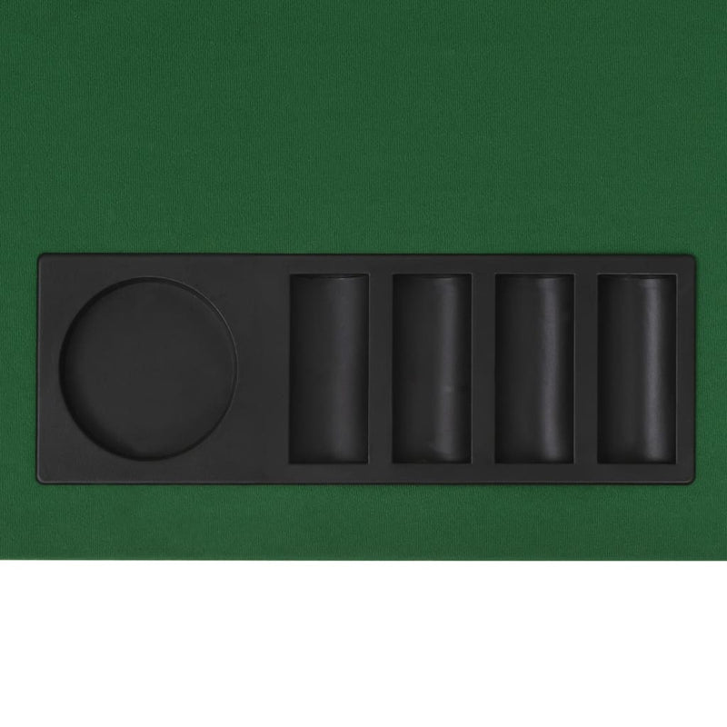 8-Player Folding Poker Tabletop 4 Fold Rectangular Green Payday Deals