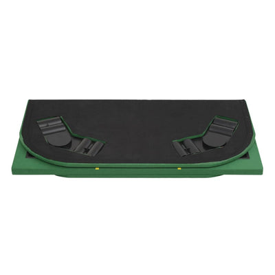 8-Player Folding Poker Tabletop 4 Fold Rectangular Green Payday Deals