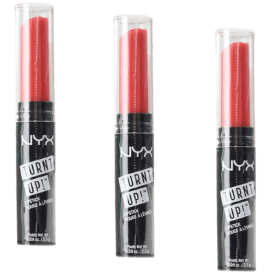 3pcs Nyx Professional Makeup 2.5g Turnt Up Lipstick - 14 Rags To Riches