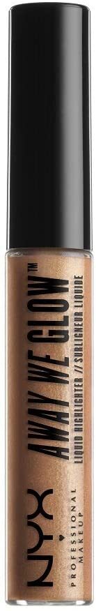 NYX 6.8mL Professional Makeup Away We Glow Liquid Highlighter - 07 Gold Rush