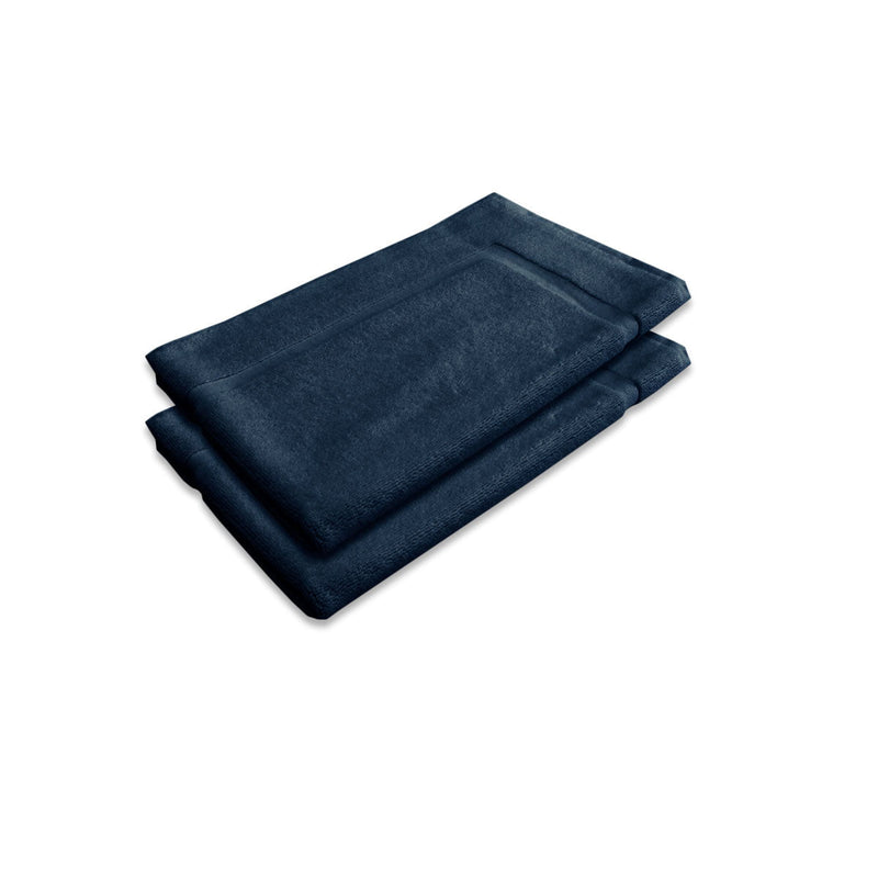 800GSM Set of 2 Cotton Bath Mat Navy Payday Deals