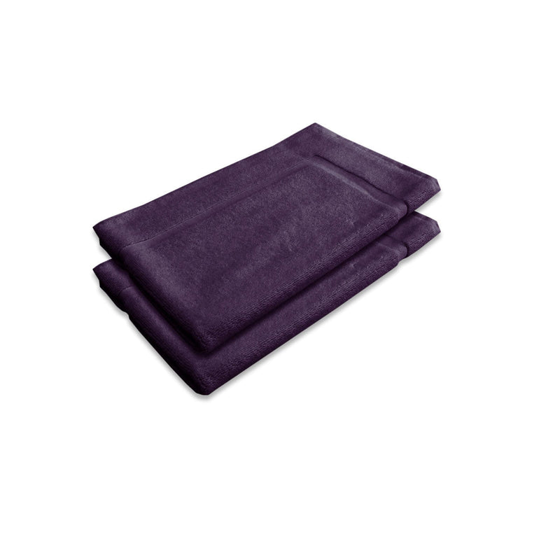 800GSM Set of 2 Cotton Bath Mat Plum Payday Deals