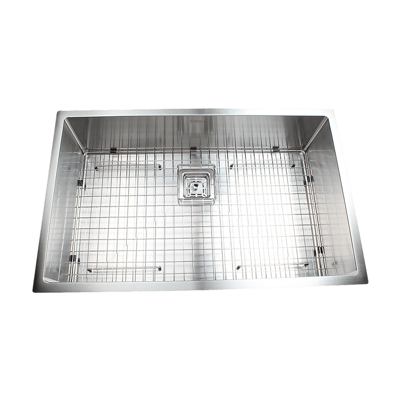810x505mm Handmade 1.5mm Stainless Steel Undermount / Topmount Kitchen Sink with Square Waste Payday Deals
