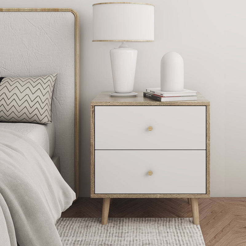 Adriana Bedside Table with Dresser Elegant Nightstand for Stylish Bedroom Storage