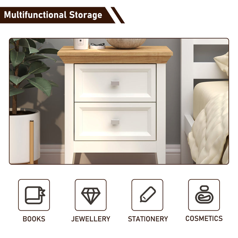 Coogee 5 Drawer Tallboy with 2 Matching Bedside Tables | Stylish Bedroom Storage Solution