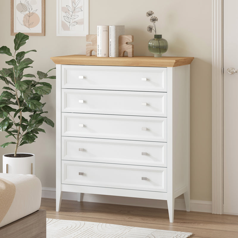 Coogee 5 Drawer Tallboy with 2 Matching Bedside Tables | Stylish Bedroom Storage Solution