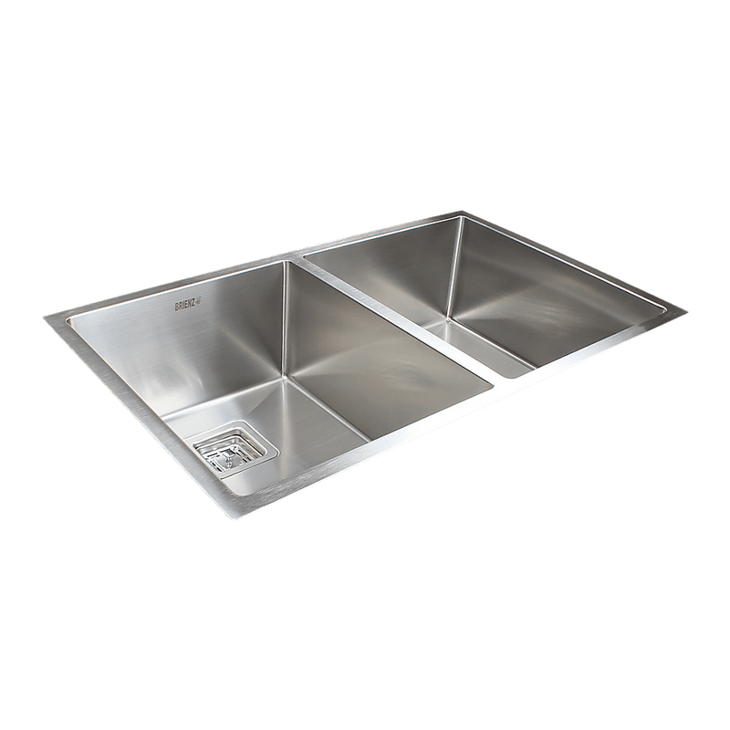 835x505mm Handmade 1.5mm Stainless Steel Undermount / Topmount Kitchen Sink with Square Waste Payday Deals