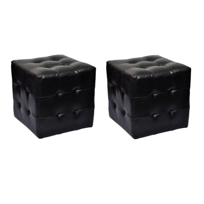 Cubed Stools Black