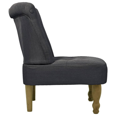 French Chair Grey Fabric