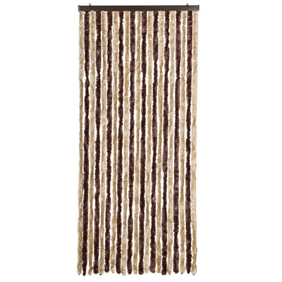 Insect Curtain Beige and Light Brown 90x220 cm Chenille