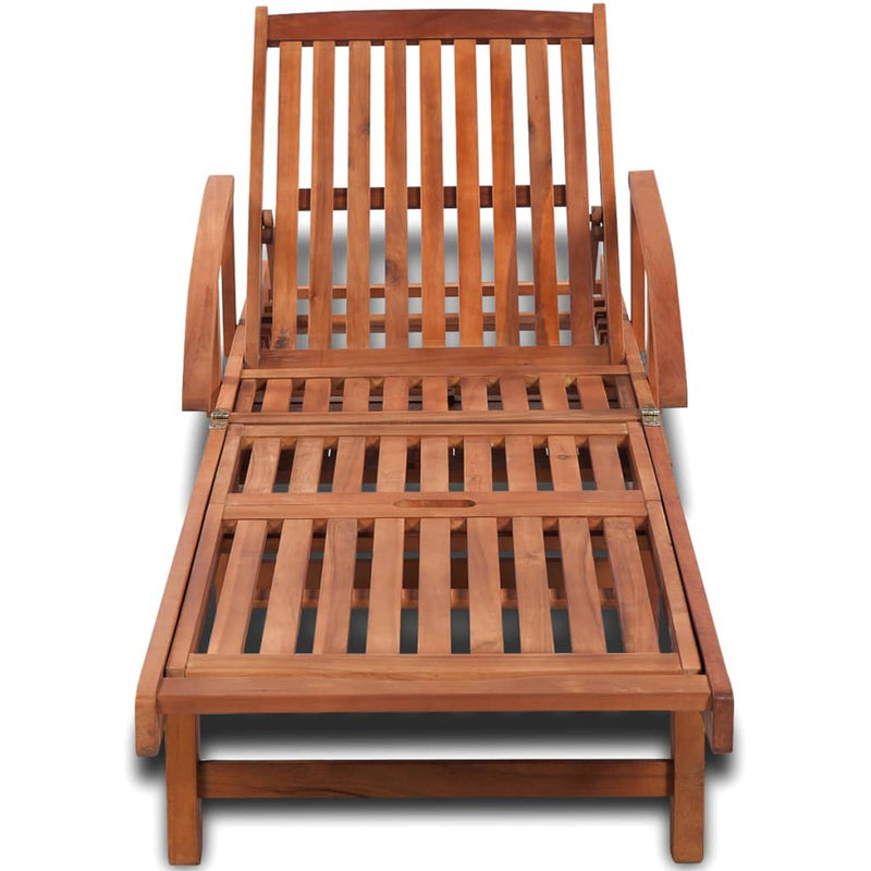 Sun Lounger Solid Acacia Wood